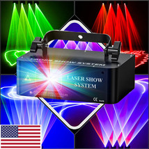 500Mw Dmx Rgb Led Laser Beam Scanner Projector Dj Party Stage Laser Ligh... - £88.63 GBP