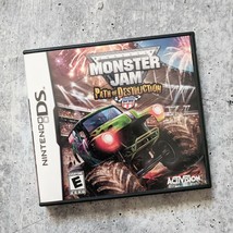 Monster Jam: Path of Destruction (Nintendo DS, 2010) Manual + Case COMPLETE - $10.88