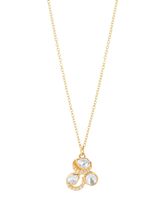 KICKY &amp; PERKY 925 Sterling Silver Gold Plated Pendant Necklace with Chai... - $99.00