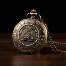 Veteran Commemorative Pocket Watch - Iwo Jima Relief - $28.71