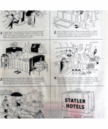 1947 Statler Hotel Advertisement Boston Buffalo Cleveland Detroit St Lou... - $41.13 CAD