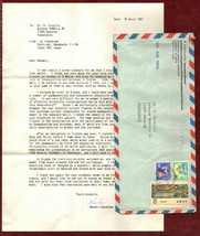 1987 Letter Signed Naoshi Fukushima Physic near-Earth Japan Geomagnetism... - £14.18 GBP