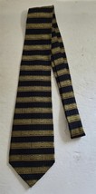 Vintage Patrick Francis Ireland Navy Blue &amp; Gold Silk Neck Tie Neck Tie - $350.81 MXN