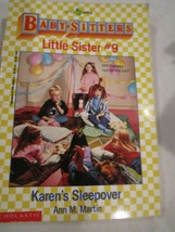 Scholastic Little Apple Babysitters Little Sister #9 Karen&#39;s Sleepover Paperback - £3.97 GBP