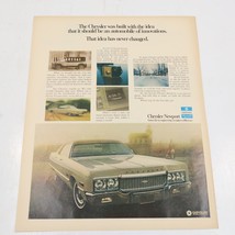 1972 Chrysler Motors Plymouth Ron Bacardi Rum Print Ad 10.5" x 13.5" - $8.00
