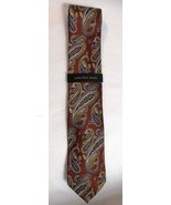 Geoffrey Beene Men&#39;s Red Paisley Bliss Silk Neck Tie - $21.96 CAD