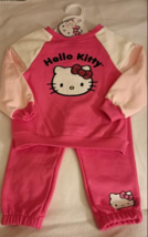 Hello Kitty Infants'12 Months 2 Pcs  Set Pink Long Sleeve Sweatshirt &amp; P... - $12.99