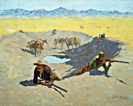 Giclee Painting Fight for the Waterhole by Remington. Wall Art Reproducti Prints - £6.73 GBP+