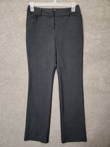 Worthington Trouser Dress Pants Womens 4 Long Gray Career Business Stretch - $24.62