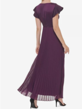 NWT Dkny Women&#39;s Pleated Flutter-Sleeve Gown Elegant flutter sleeve size 8 - £87.46 GBP