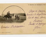 4 Batallion de Chasseures Post Card French Restaurant Menu - $17.82