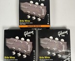 Lot 3 Gibson Brite Wires Light Gauge NPS wound Electric Guitar 010-046 S... - $29.69