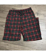 Club Room Men&#39;s Cozy Fleece Holiday Pajama Pants Green/Red XL B4HP - $189.11 MXN
