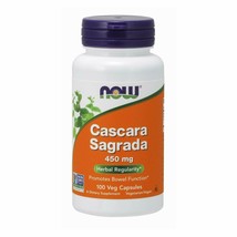 NOW Cascara Sagrada 450 mg 100 Capsules - £9.26 GBP