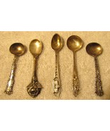 Set of 5 Bates and Klinke Sterling Silver Salt Spoons  - $147.51