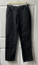 Lauren Jeans Co Denim Pants Womens 10P Petite Black  Straight Leg - $19.75