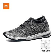 New Xiaomi Mijia Sneakers Men&#39;s Outdoor Shoes Light Breathable Knitting Male Run - £41.52 GBP