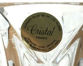 Vintage Cristal France Genuine Lead Crystal Glass Wide Mouth Small Vase ... - $39.99