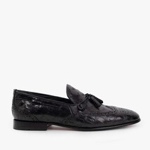 The Istanbul Black Leather Tassel Loafer Men Shoe image 10