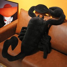 Black Scorpion Plush Toys Funny Animal Creative Dolls Stuffed Soft Real-Life Toy - £13.95 GBP