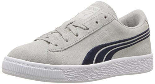 Primary image for PUMA Infant Girls Suede Classic Badge Sneakers Size 4C Color Gray Violet-Peacoat