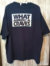 VTG White Castle &quot;What America Craves&quot; Single Stitched TShirt Size 2XL N... - $10.88