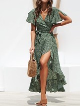 Summer Dress Women Green XL - £15.12 GBP