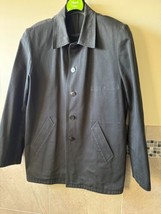 Agnes B. Men&#39;s Black Chore Jacket SZ XL France - $127.71