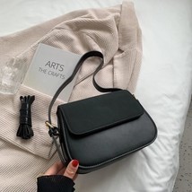 Female shoulder bag women bag designer handbag retro simple pu leather fashion 2021 new thumb200
