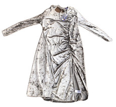 Future Collective Kahlana Brown Silver Dress Size XL - £14.70 GBP