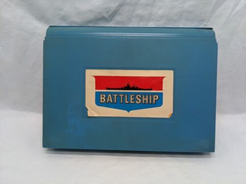 1967 Battleship Blue Board And White Pegs Only For One Player  - $9.90