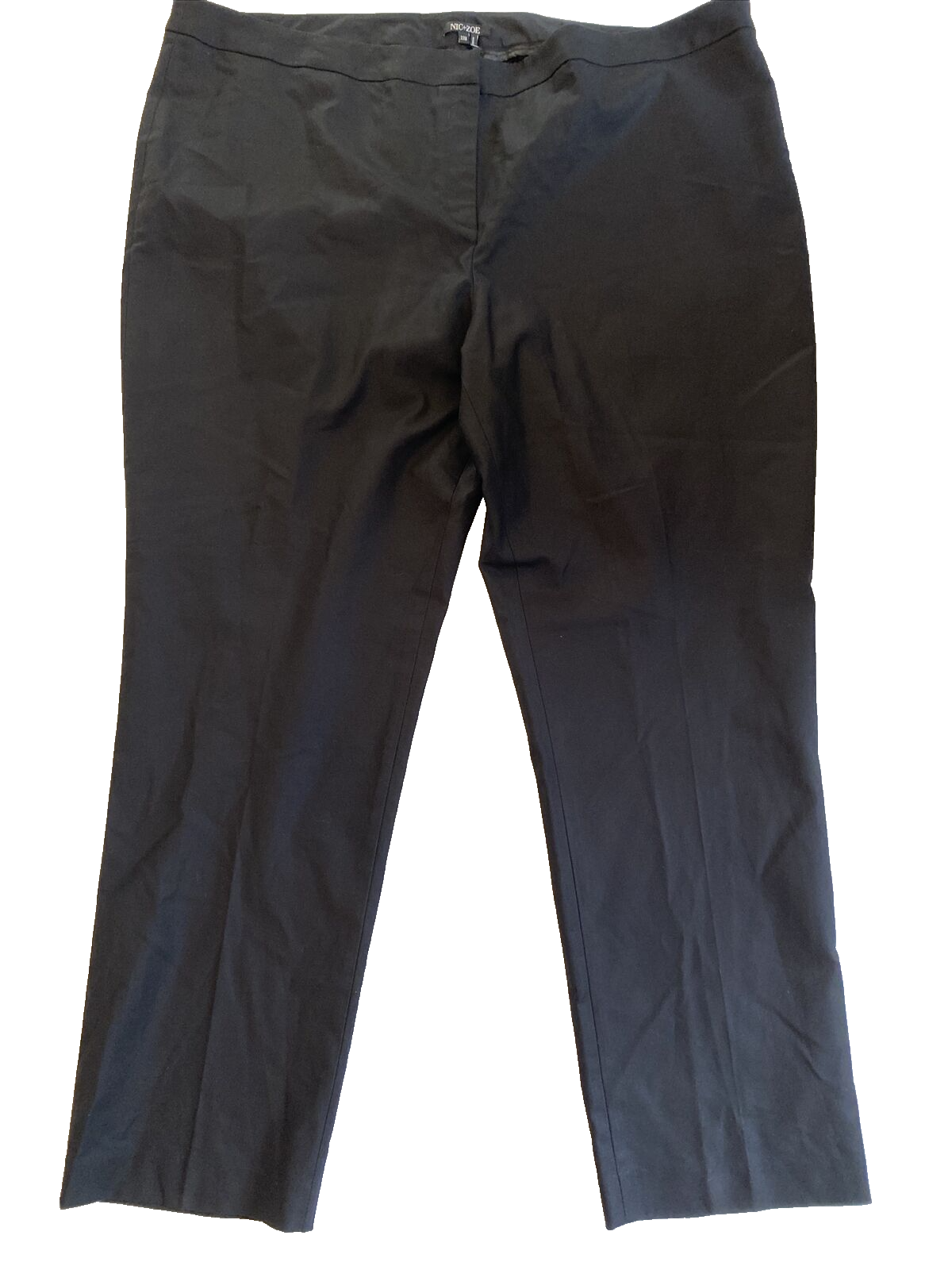 Nic + Zoe Black Pants Flat Front, Women&#39;s Size 22W, NWT - $29.44