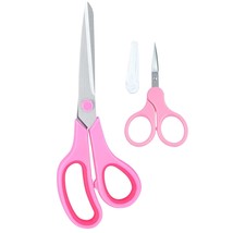 Pink Scissors For Office Home School Craft Sewing Fabric Supplies, 8 Inc... - £15.72 GBP