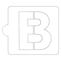 B Letter Alphabet Stencil for Cookies or Cakes USA Made LS107B - £3.13 GBP