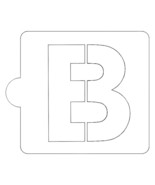 B Letter Alphabet Stencil for Cookies or Cakes USA Made LS107B - $74.79 MXN