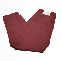 Christopher &amp; Banks Maroon Black Flecks High Rise Relaxed Fit Trouser Pa... - $28.00