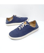 OluKai Kohu Womens Size 9 Low Top Canvas Sneakers Shoes Blue White - $35.99