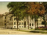 Central High School Syracuse New York Postcard Hand Colored 1910&#39;s Alber... - £9.29 GBP