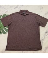 Foot Joy Mens Polo Shirt Size XL Gray Red Stripe Short Sleeve Golf - $537.30 MXN