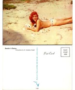 Beautiful Red Head Lady Woman Topless on Beach Playing Cards Vintage Pos... - £8.92 GBP
