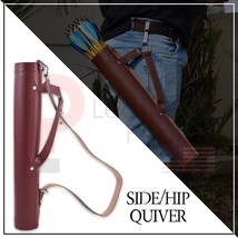 Back Quiver Archery Handmade Arrow Quivers Genuine Leather Quiver for Hunting - £16.44 GBP