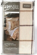 1 Count Croscill Delilah 26" X 26" Spice Polyester & Cotton European Pillow Sham - $16.99