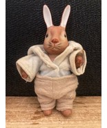 Adorable Vintage Bisque Peter Rabbit, Bunny Jointed Doll, Felt Clothes. ... - £7.79 GBP