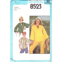 UNCUT Vintage Sewing PATTERN Simplicity 8523, Jiffy Plus 1978 Pullover Top, Miss - £13.68 GBP