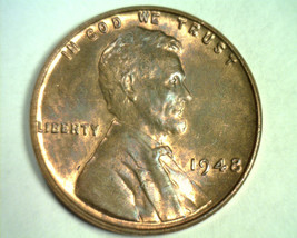 1948 Lincoln Cent Choice / Gem Uncirculated Brown Ch / Gem Unc. Br. 99c Ship - £2.58 GBP