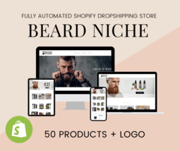 mensbeards.com BEARD NICHE Fully Automated Dropshipping Business Store Website - £106.23 GBP