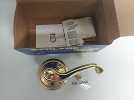 NEW Schlage Flair Style Dummy Bright Brass Right-Handed Lever French Door Knob - £9.38 GBP