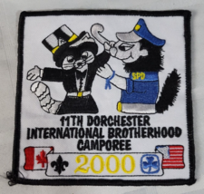 2000 Dorchester International Brotherhood Camporee Boy Scouts Patch Canada Usa - £11.75 GBP