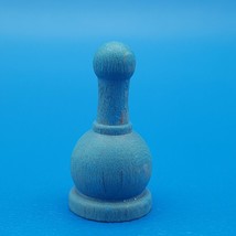 Clue Rustic E2482 Mrs. Peacock Blue Wood Token Replacement Game Piece 2017 - £2.48 GBP