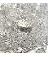Montreal City Map 1935 Quebec Canada Antique Atlas Street View 14 x 11&quot; ... - $734.82 MXN